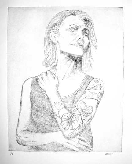 woman with tattoos